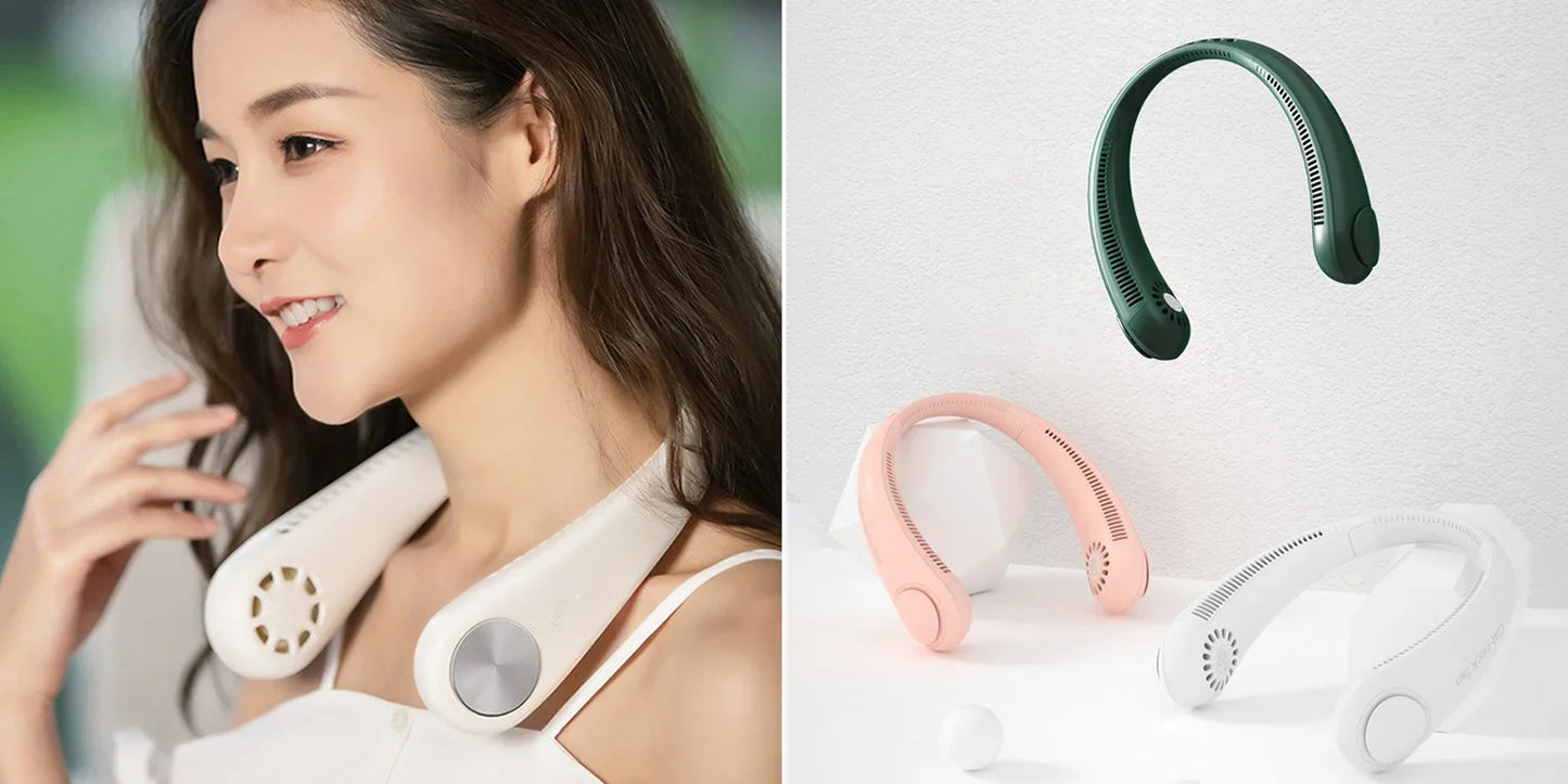 Rechargeable Portable Hanging Neck Fan