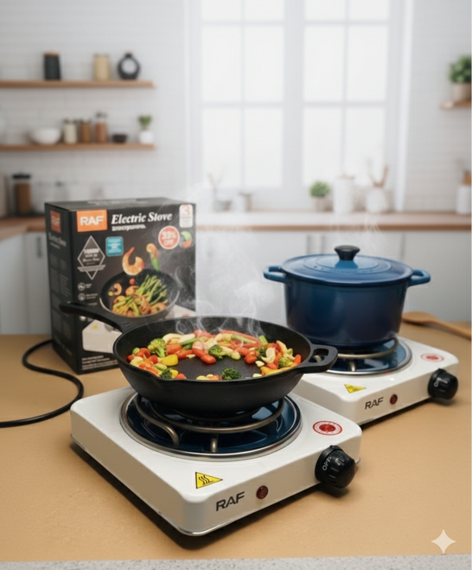 RAF Electric Stove 1000W | Gas Ka Best Alternative – Single Burner