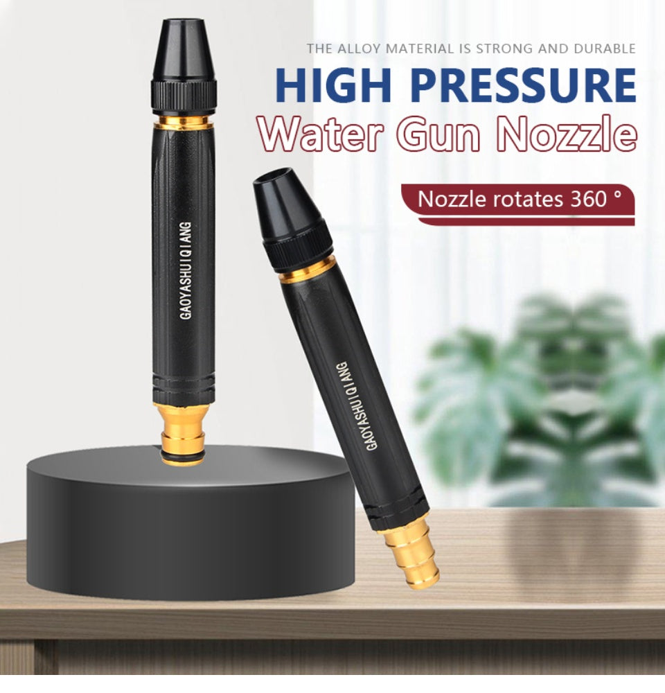 Portable Water Sprayer Nozzle Adjustable Metal High Pressure