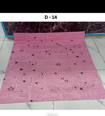3D Brick Design Self-Adhesive Waterproof Foam Sheet 3D PE Foam Wallpaper